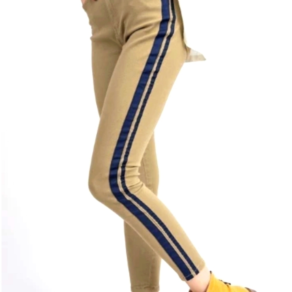 Euc Earl Tuxedo Khaki Green and Navy Skinny Jeans S